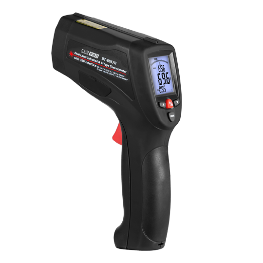 华盛昌 DT-8869H/8868H/8867H/8878 工业高温双激光红外线测温仪