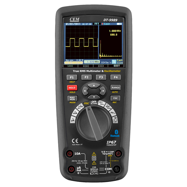 CEM DT-9989 彩屏高精度数字示波万用表