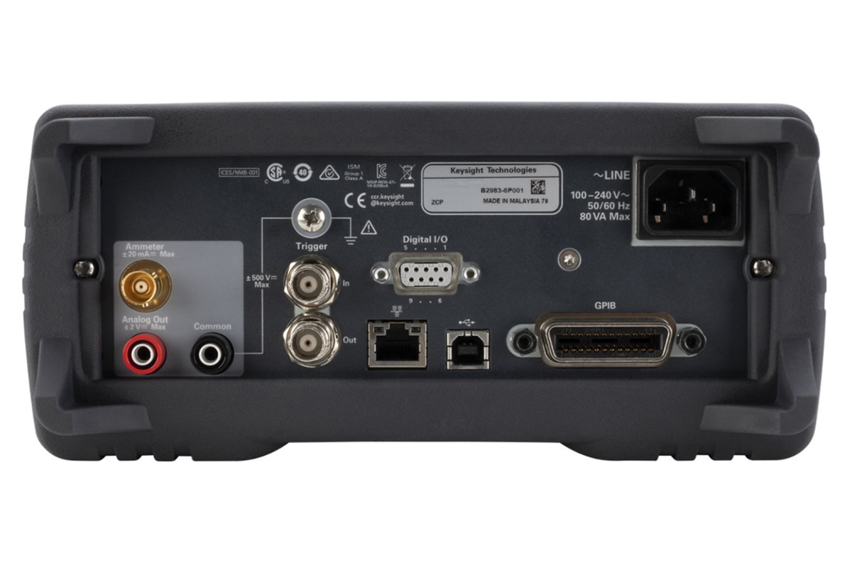 KEYSIGHT B2983C 飞安计/皮安计