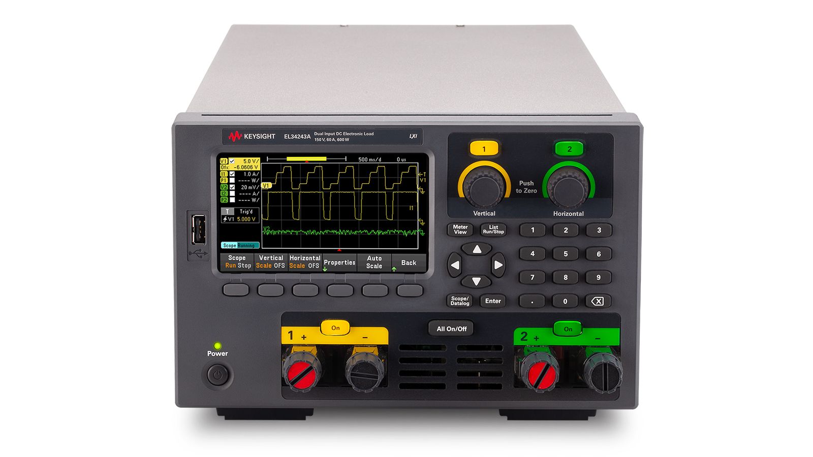 KEYSIGHT EL34243A 600W 台式电子负载，双输入