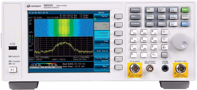 KEYSIGHT N9322C 基礎頻譜分析儀(BSA)，9 kHz至7 GHz