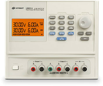 KEYSIGHT U8031A 三路输出直流电源，30V/6A（2x）和 5V/3A,375W