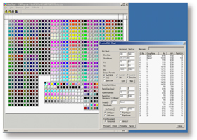 ColorScoutA3+ XY 自动测色工作台图表设定画面
