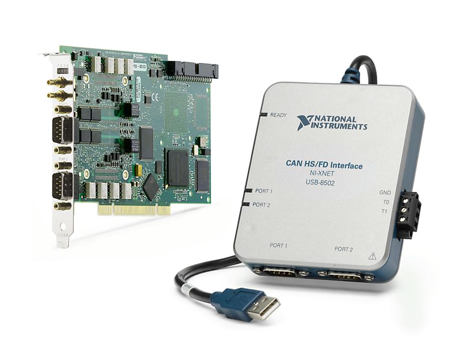NI PCI-8511/8512/8513 CAN​接口​设备