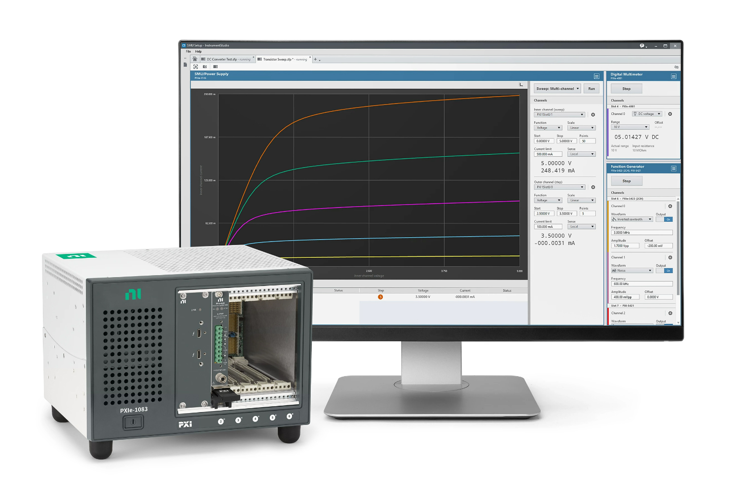NI PXIe-SMU5100系列 PXI 源测量单元套件