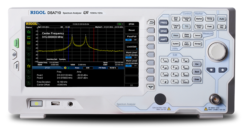 普源精电 DSA700系列 频谱分析仪