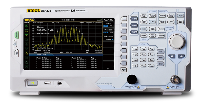 RIGOL DSA800/E系列 频谱分析仪