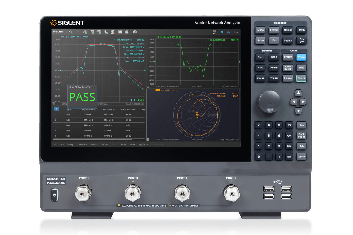 SIGLENT SNA5000B 矢量网络分析仪