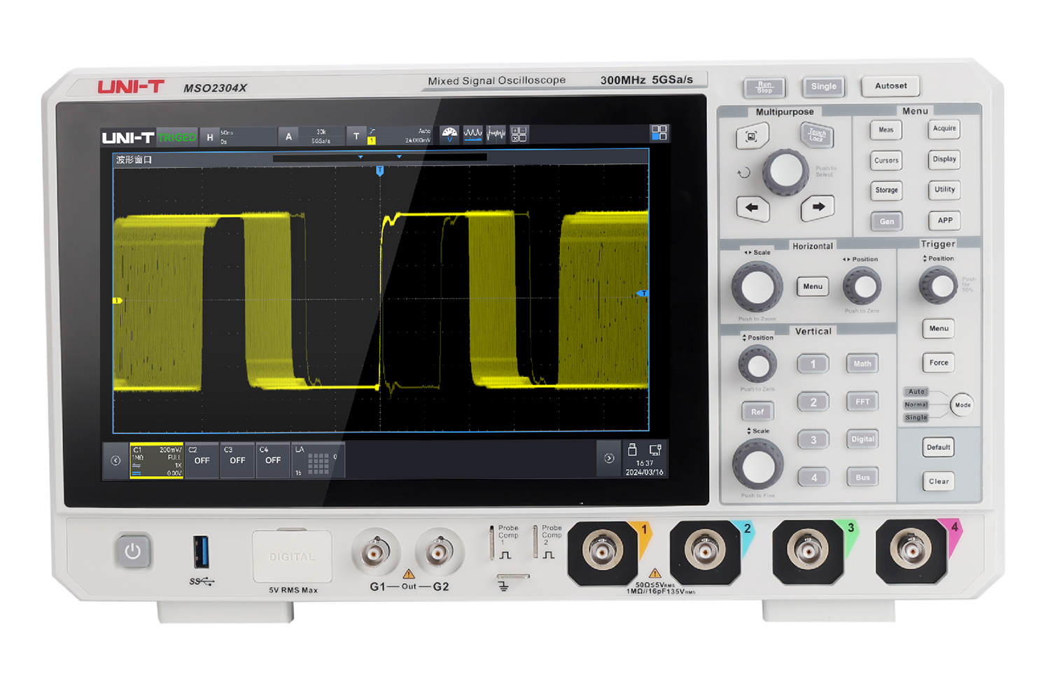 UNI-T MSO2000X系列 数字示波器