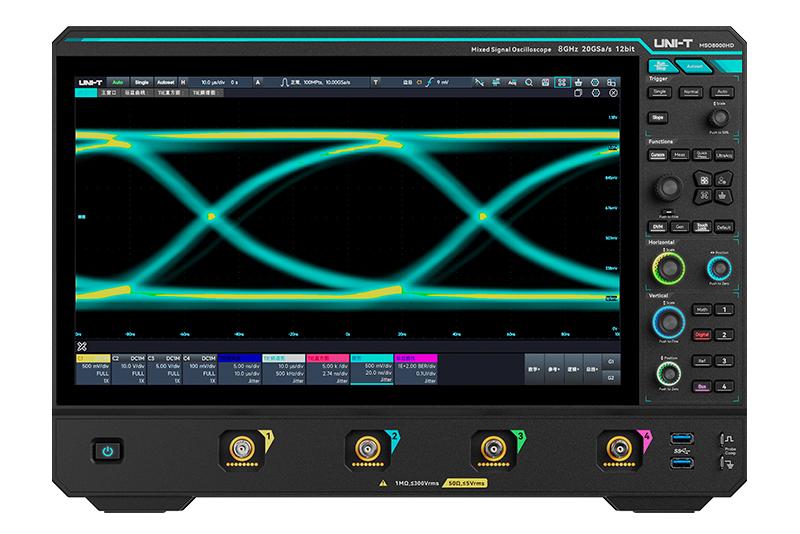 UNI-T MSO8000HD系列 高分辨率示波器