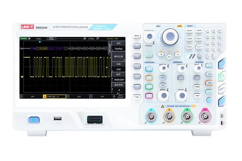UNI-T UPO/MSO2000系列 混合信號示波器