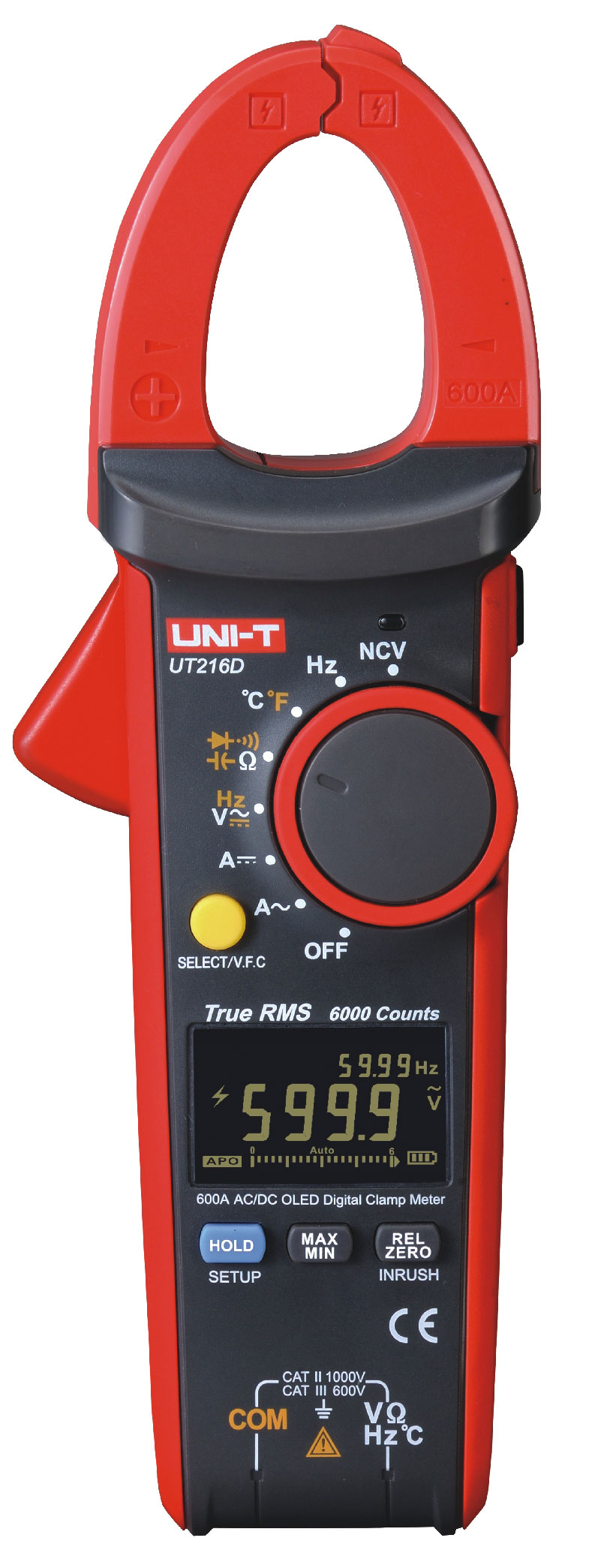 UNI-T UT216D 600A真有效值数字钳形表