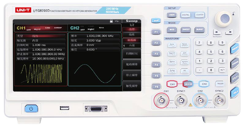 UNI-T UTG8000D系列 函数/任意波形发生器