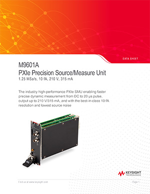 M9601A PXIe 精密型源表模块技术资料