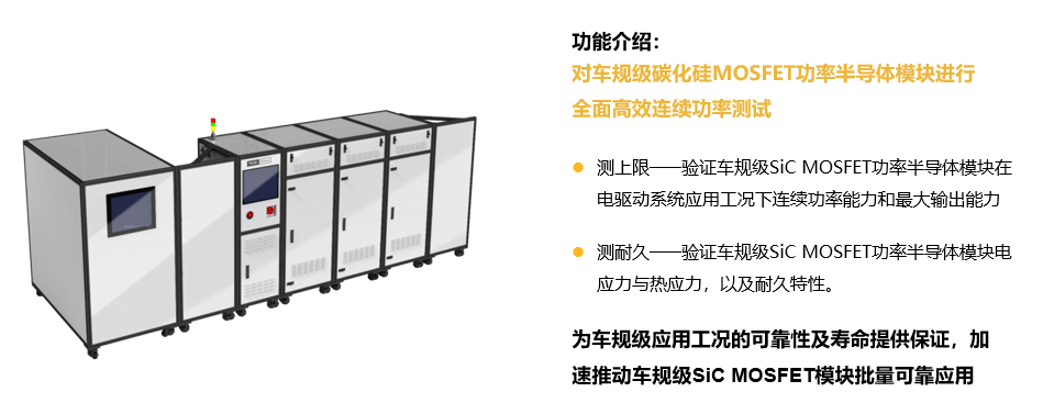 车规级碳化硅功率半导体模块连续功率测试系统