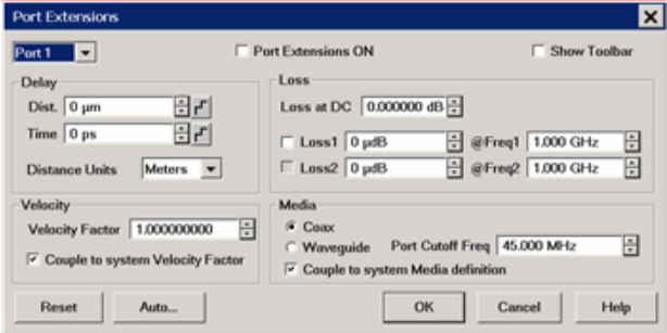 网络分析仪AFR和端口扩展(port extension)有什么区别